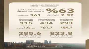 2.92 مليار درهم إجمالي التقييم العقاري في عجمان خلال الربع الأول.